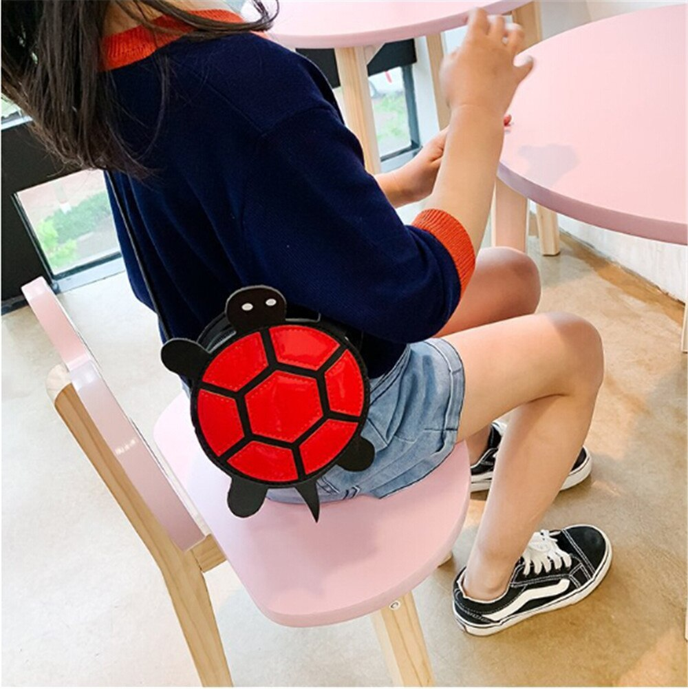 Cartoon Kids Children Girls PU Leather Shoulder Bag Messenger Crossbody Handbag Baby Kids Mini Coin Purse Pocket Money Bag