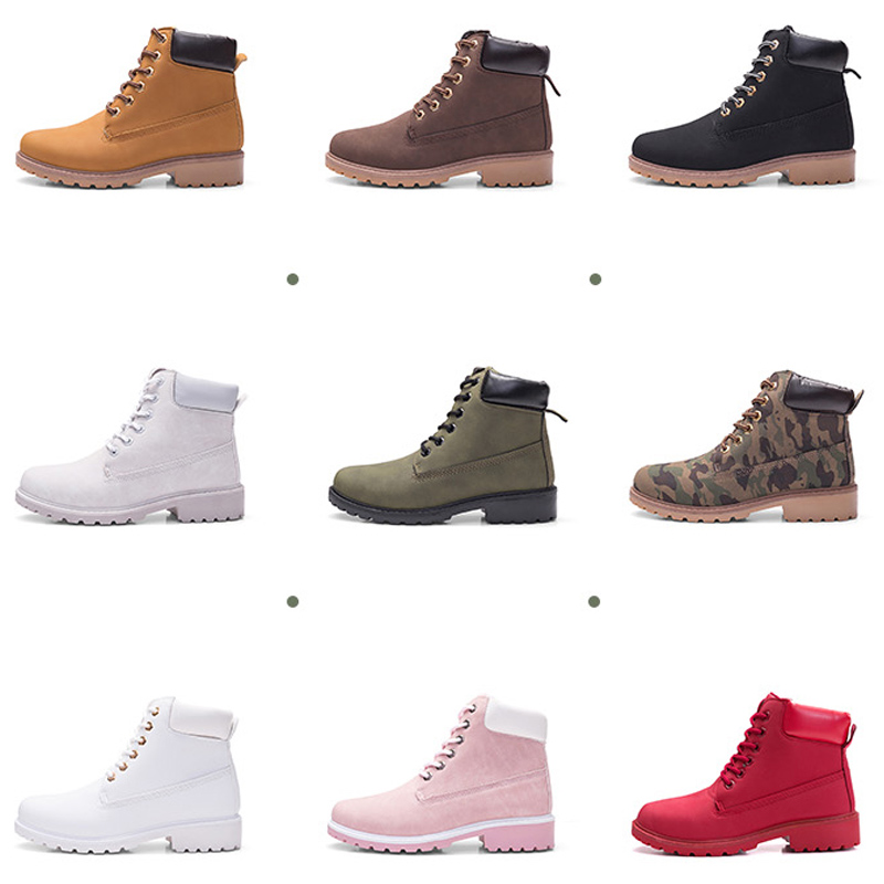 2019 Hot New Autumn Early Winter Shoes Women Flat Heel Boots Fashion Keep warm Women's Boots Brand Woman Ankle Botas Camouflage