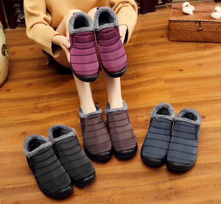 Women snow boots 2019 new waterproof winter boots women shoes solid casual shoes woman keep warm plush winter shoes women boots