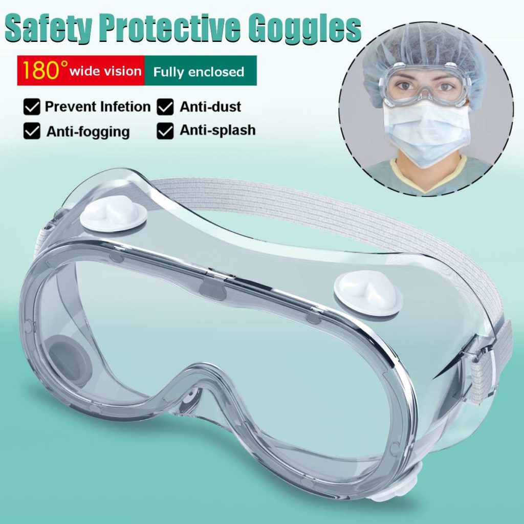 2 Type Protective Safety Goggles Wide Vision Disposable Indirect Vent Prevent Infection Eye Mask Anti-Fog Medical Splash Goggles