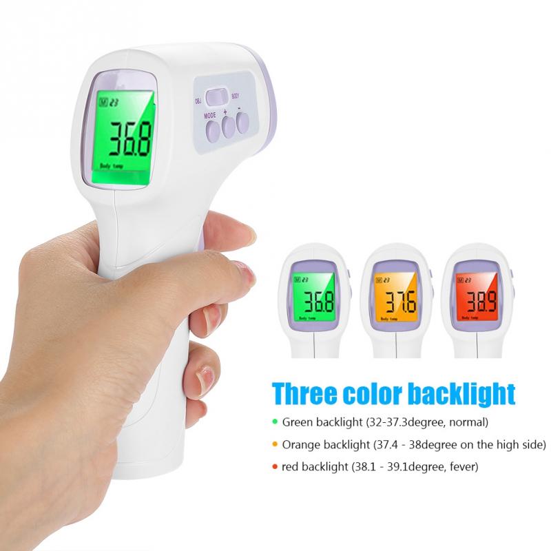 New LCD Digital Thermometer Non-contact IR Infrared Thermometer Forehead Body Temperature Meter Baby Adult Body Termometer Gun