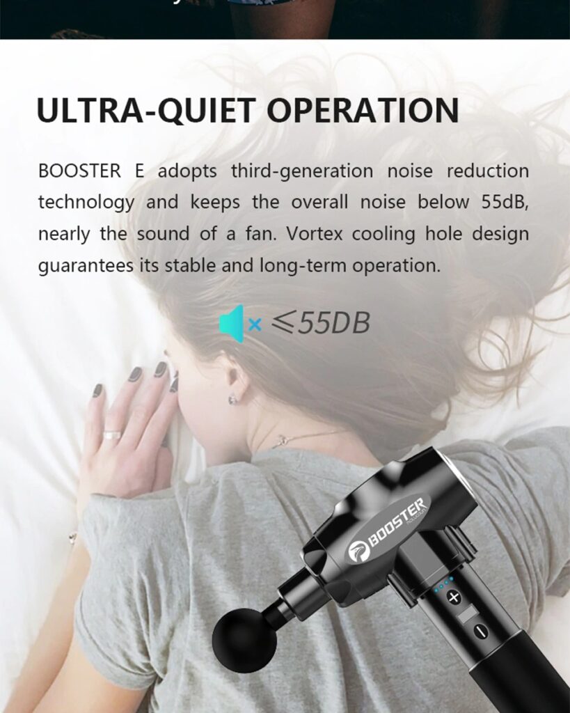 Booster E Massage Gun Deep Tissue Massager Therapy Body Muscle Stimulation Pain Relief for EMS Pain Great Value Deals