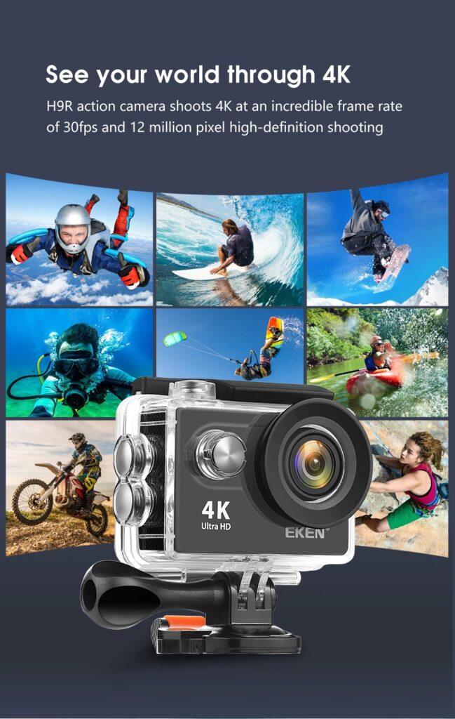  Super DealsEKEN H9R H9 Action Camera Ultra HD 4K 30fps WiFi 2.0-inch 170D Underwater Waterproof Helmet Video Recording Cameras Sport Cam