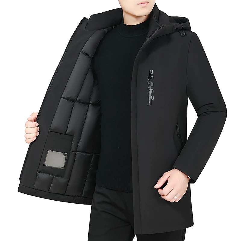 Super Deals Winter Parka Men 2022 New Casual Thicken Cotton Jacket Hooded Outwear Windproof Warm Coat Hooded Plus Size 5XL