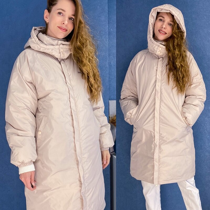 Women's winter released parkas black casual jacket with a hot, wind-proof thick hood parkas jacket 2021 women's fashions outwear Newest Jackets & Coats
