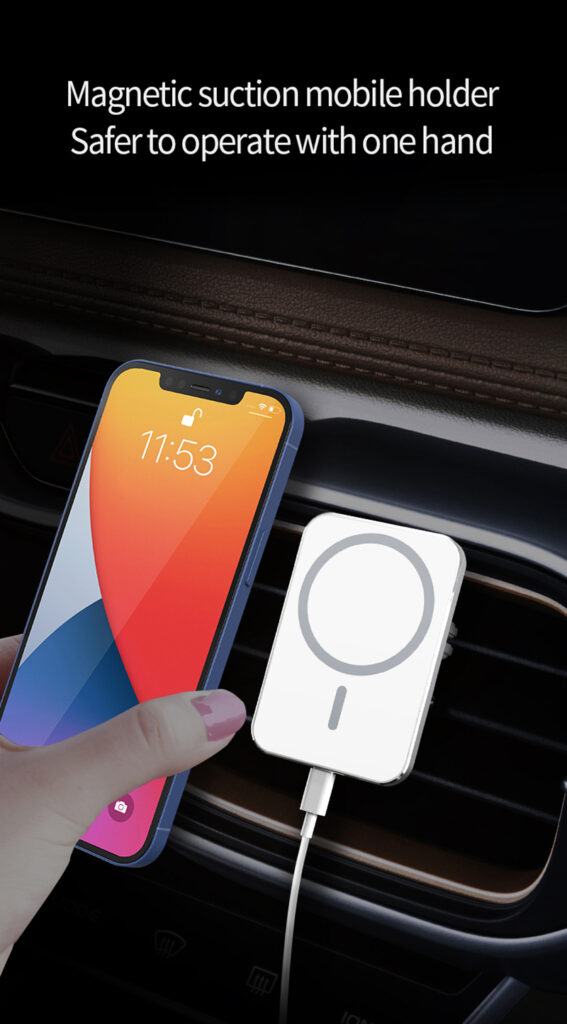 Magnetic Car Holder for Magsafe iPhone 12 13 14 Pro Max Accessories 15w Fast Qi Wireless Charging Mount Smartphone Cars Charger
