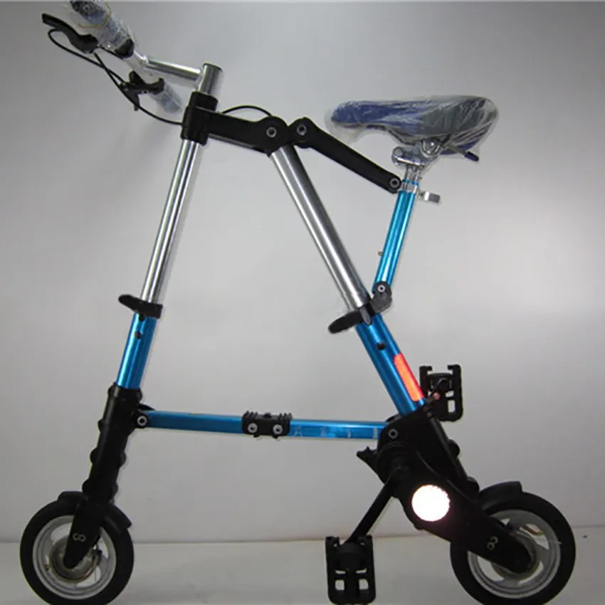 8-Inch Folding Bicycle Multi-Function Mountain Bike Ultralight Portable Bicycle Foldable Mini Non-Slip Road Bike for Kids Adult