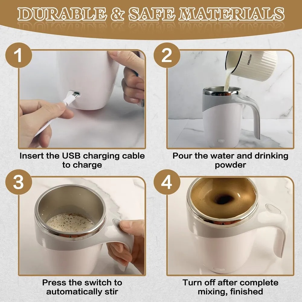 Automatic Stirring Magnetic Mug