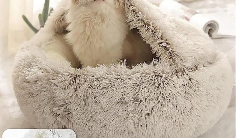 The Soft Plush Pet Bed with Cover for Your Furry Friends
